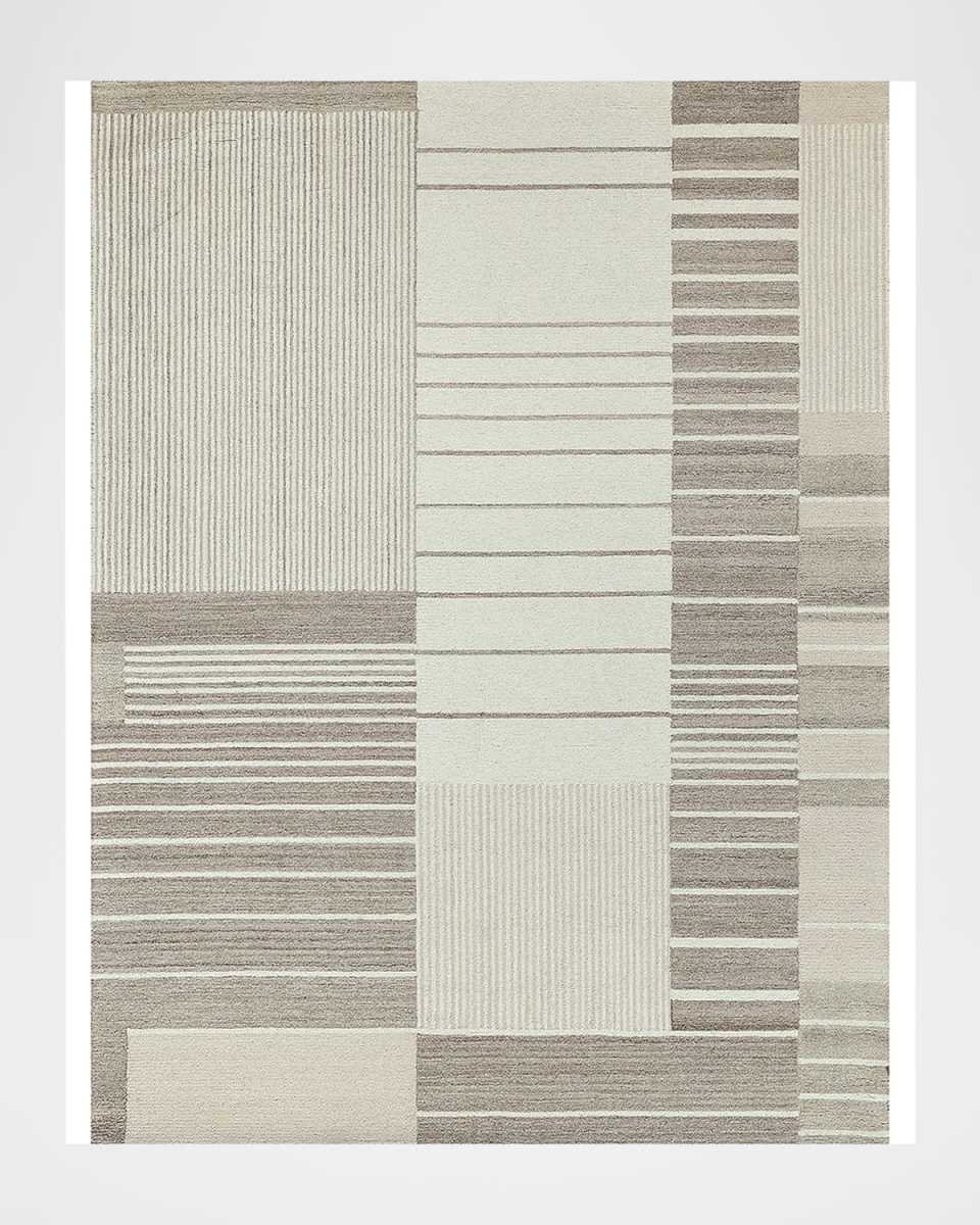 Castine Hand-Tufted Beige Rug, 8' x 10'